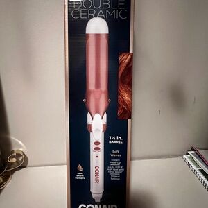 Conair Double Ceramic Curling Iron - Pink and White